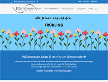 Tablet Screenshot of elternforum-birmensdorf.ch
